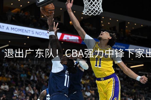 退出广东队！CBA强力中锋下家出炉，曾力压徐昕+焦泊乔！